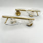 4-Light Vanity Lights, Brushed Gold Bathroom Light Fixture with Striped Texture