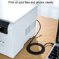 20FT High-Speed USB 2.0 A to B Male Cable - Reinforced & Braided for Durability