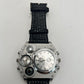 Avaner Mens Big Face Dual Time Zone Leather Strap Sport Watch