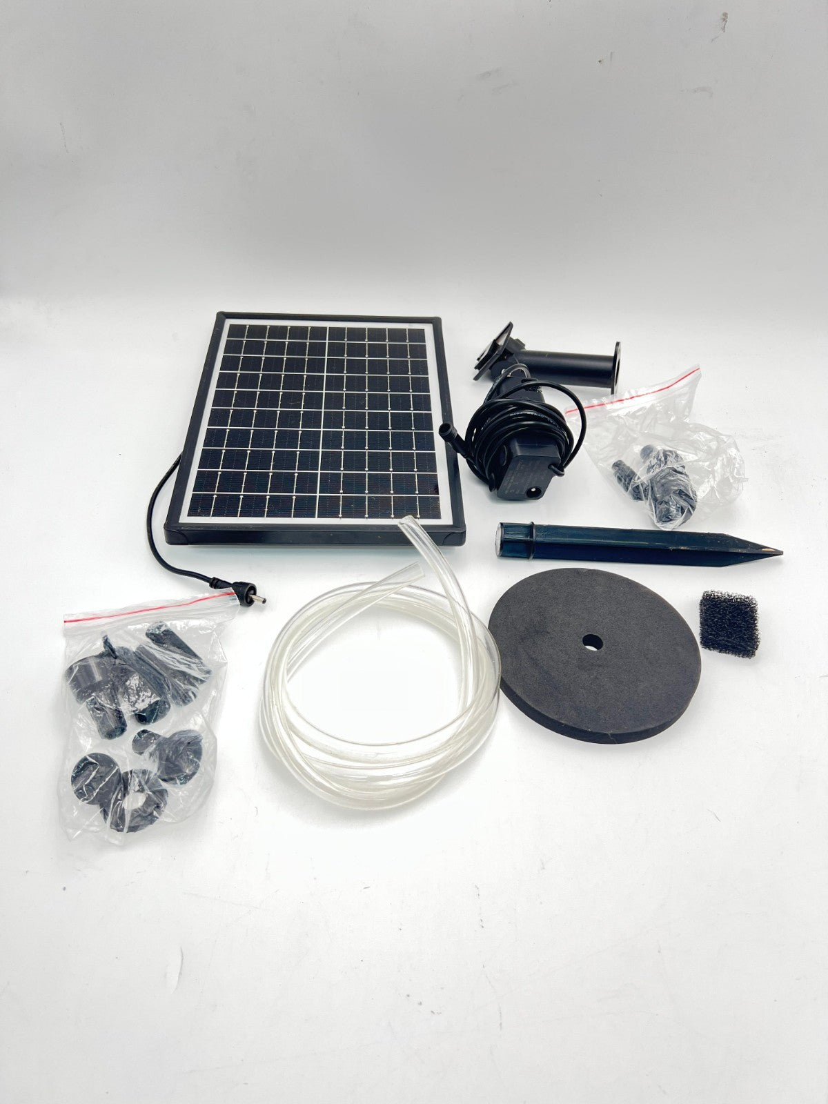 Antfraer Solar Fountain for Bird Bath 8W Solar Water Fountain Pump with Dry-R