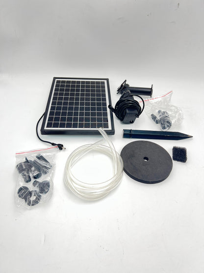 Antfraer Solar Fountain for Bird Bath 8W Solar Water Fountain Pump with Dry-R