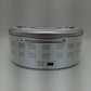 Silver Boombox Bluetooth CD Player FM Radio Portable WTB-791 with USB AUX