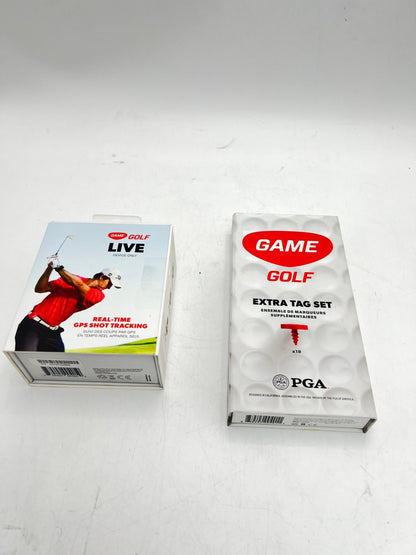 GAME GOLF LIVE DEVICE ONLY REAL TIME GPS SHOT TRACKING & EXTRA TAG SET