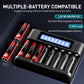AA AAA Battery Charger, AA Battery Charger for 1.2V NiMH/NiCD 1.5V Lithium Ba...