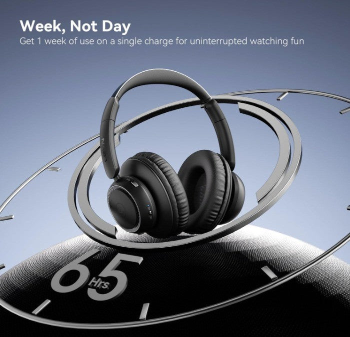 LEVN Bluetooth Wireless TV Headphones Watching Wireless Seniors BLACK NEW