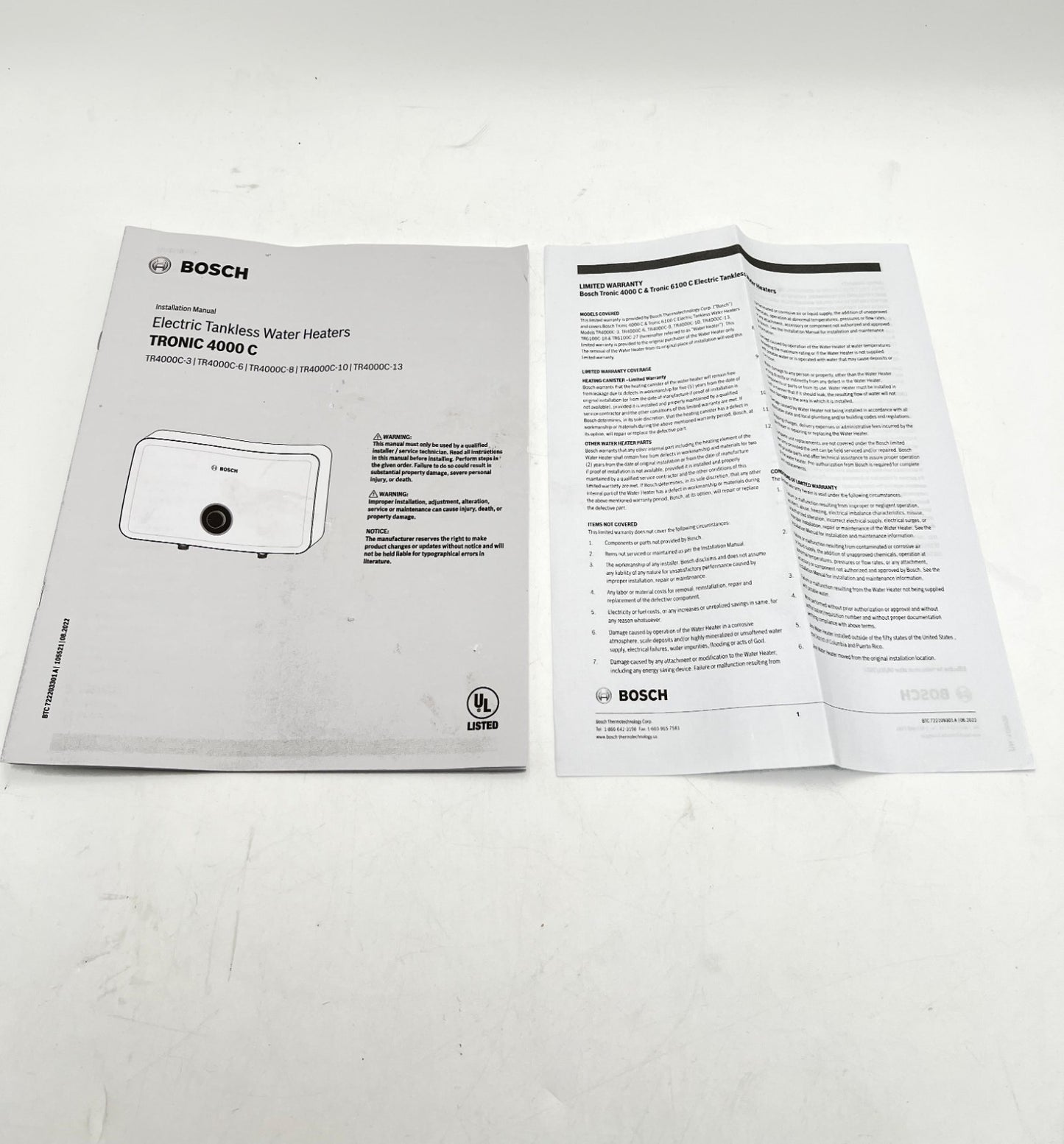 Bosch Thermotechnology Tronic 4000 C Electric Tankless Water Heater | White-Used