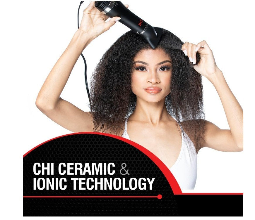 CHI Volumizer 4-in-1 Blowout Brush/Hair Dryer Creates Smooth/Silky & Shiny Hair