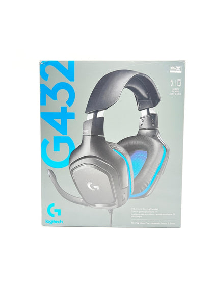 Logitech G432 Wired Gaming Headset, 7.1 Surround DTS Headphone PC (Leatherette)