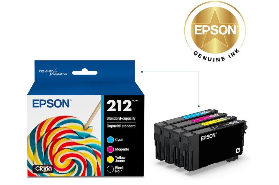 EPSON 212 Claria Ink Standard Capacity Black & Color Cartridge Combo Pack
