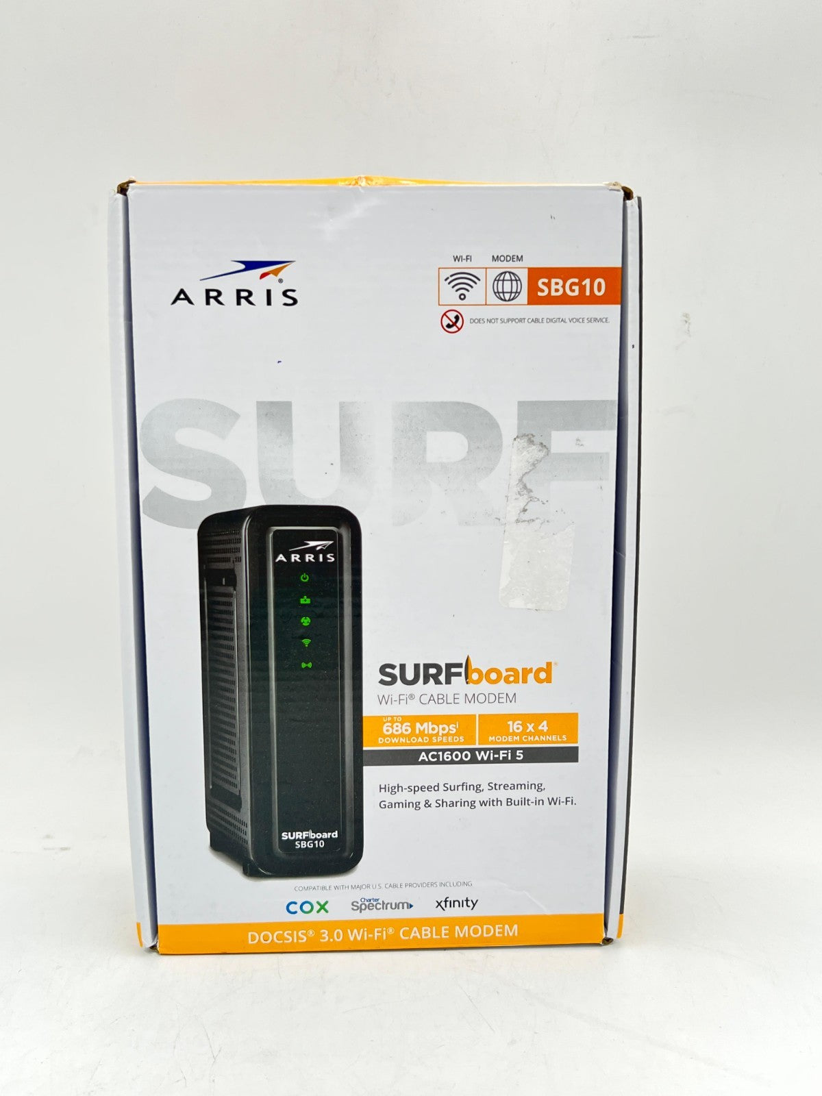 ARRIS (SBG10)-Cable Modem Router Combo Fast DOCSIS 3.0 16 x 4 Gigabit & AC1600