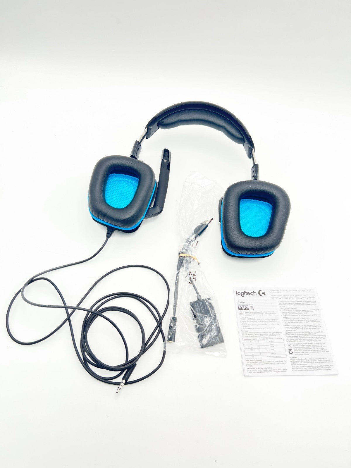 Logitech G432 Wired Gaming Headset, 7.1 Surround DTS Headphone PC (Leatherette)