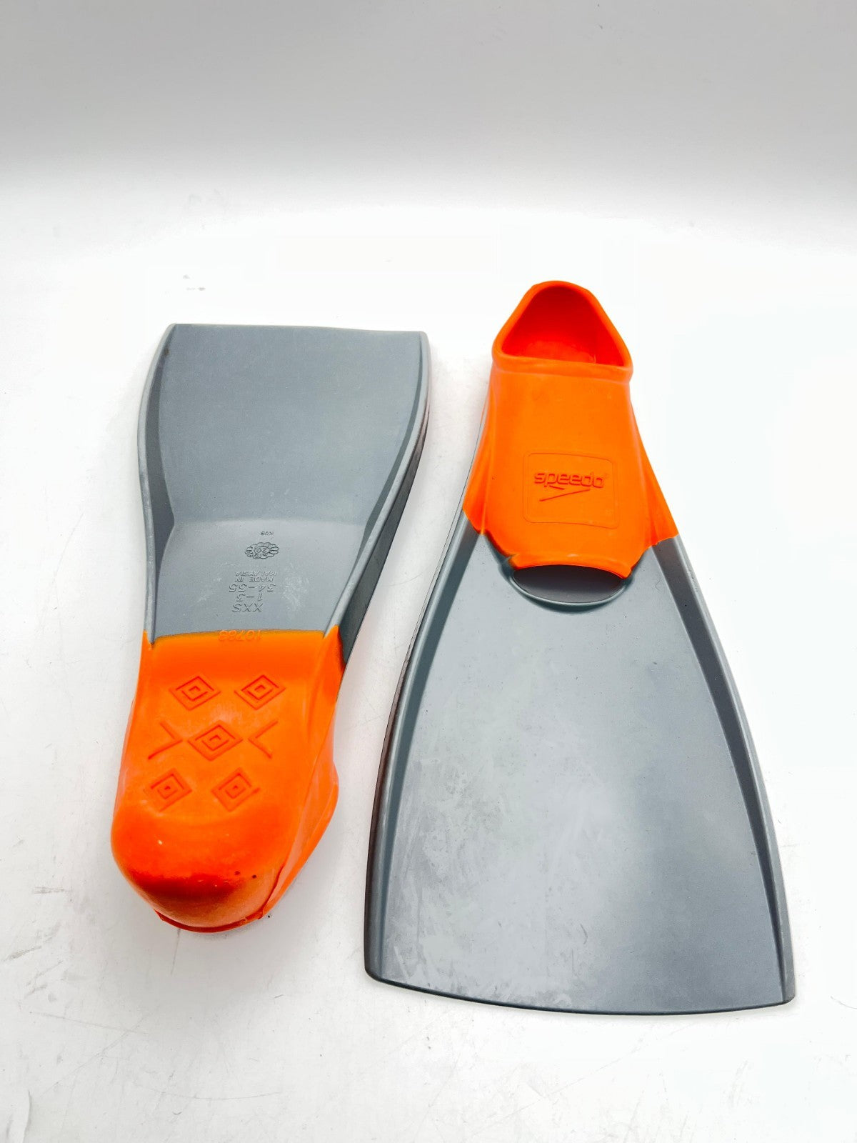 Speedo Unisex-Adult Swim Training Fins Rubber Long Blade, SIZE- XXS, YOUTH : 1-3