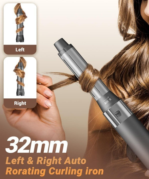 Hair Dryer Brush 6 in 1 Professional Hot Air Styler 110,000 RPM Auto Wrap Curler