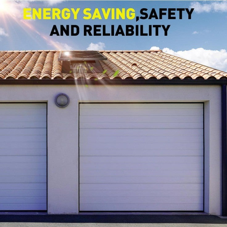 25W Solar Roof Vent Fan with 8 Inch Removable Roof Vents,Solar Attic Exhaust Fan