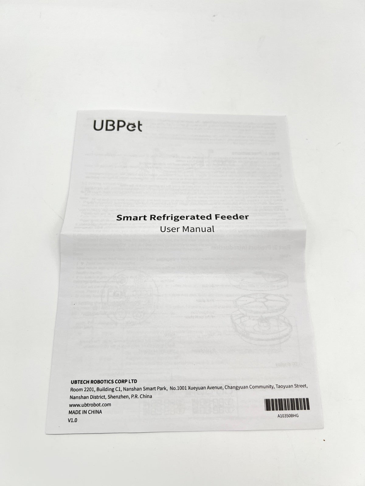 UBPet F10 Automatic Refrigerated Feeder Pet Smart Dispense Keep Food Fresh 24hrs