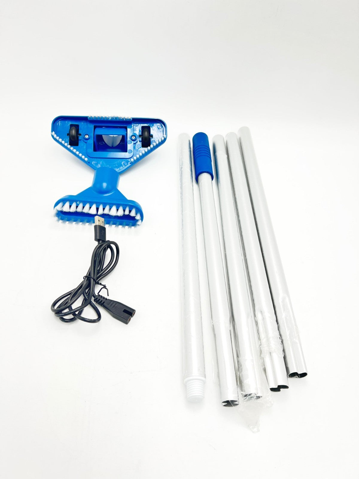 Rechargeable Handheld Hot Tub Spa Pool Vacuum, IPX8, Aluminum Pole and 2 Brus...