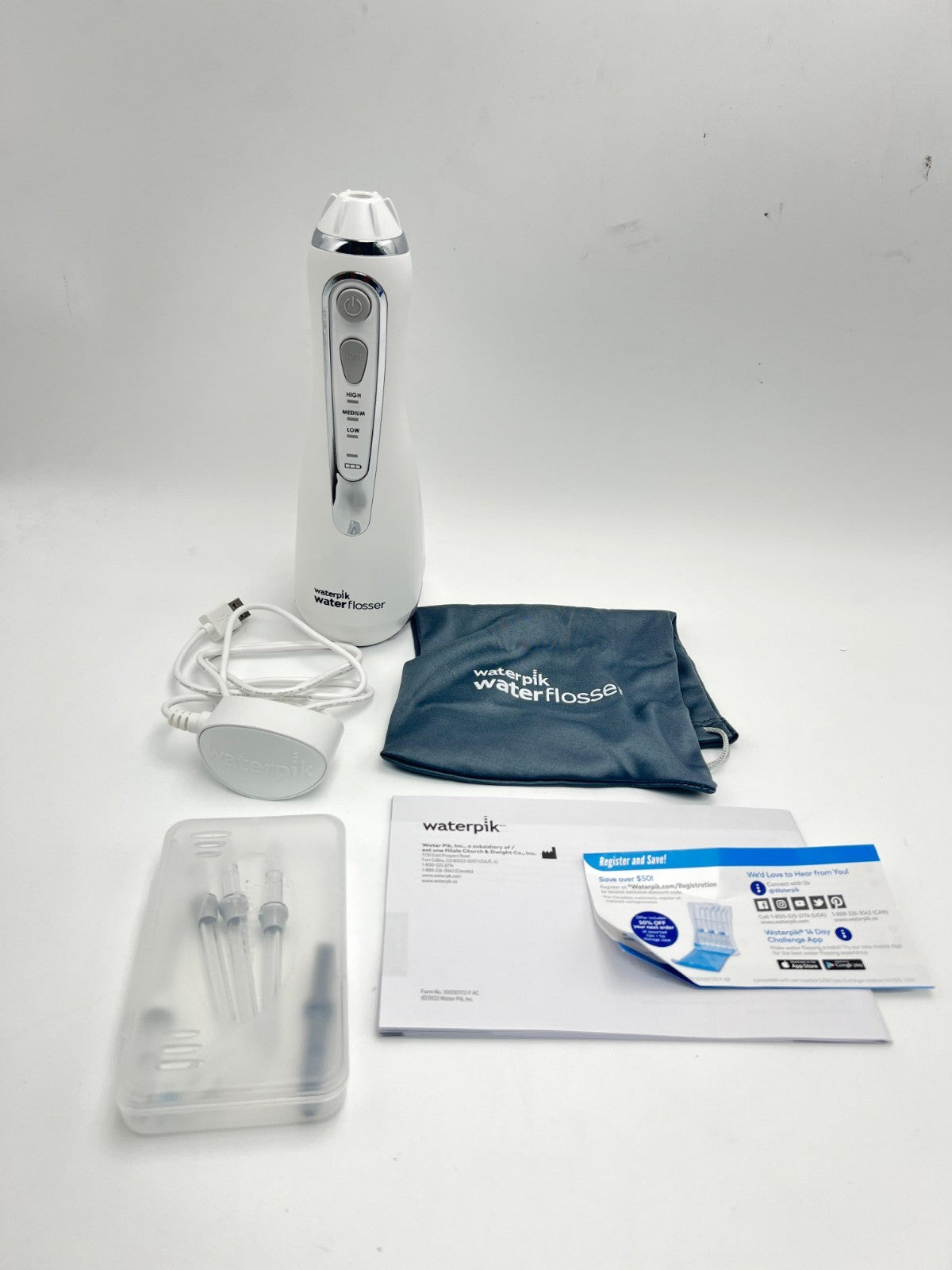 Waterpik Cordless Advanced Water Flosser White  DT-100E