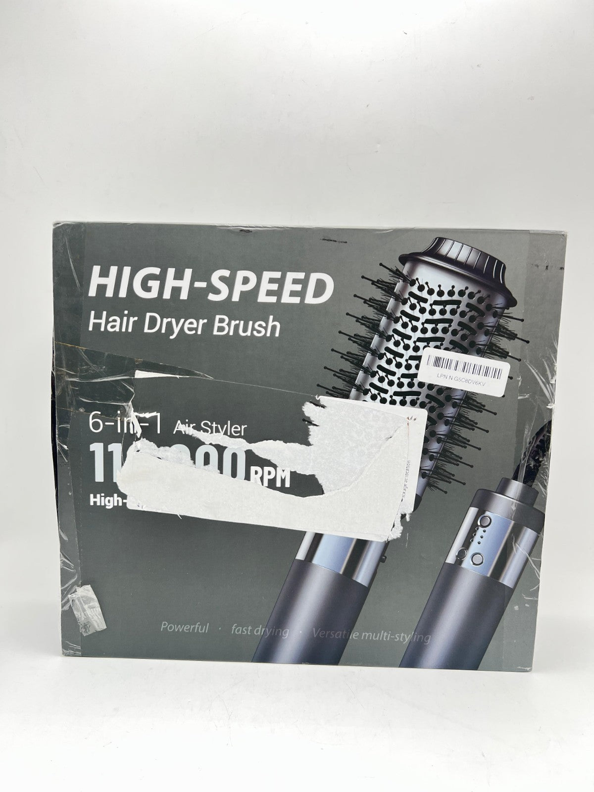 Hair Dryer Brush 6 in 1 Professional Hot Air Styler 110,000 RPM Auto Wrap Curler