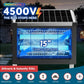 Solar Bug Zapper Outdoor Mosquito Zapper 4500V Waterproof Rechargeable Fly Zappe