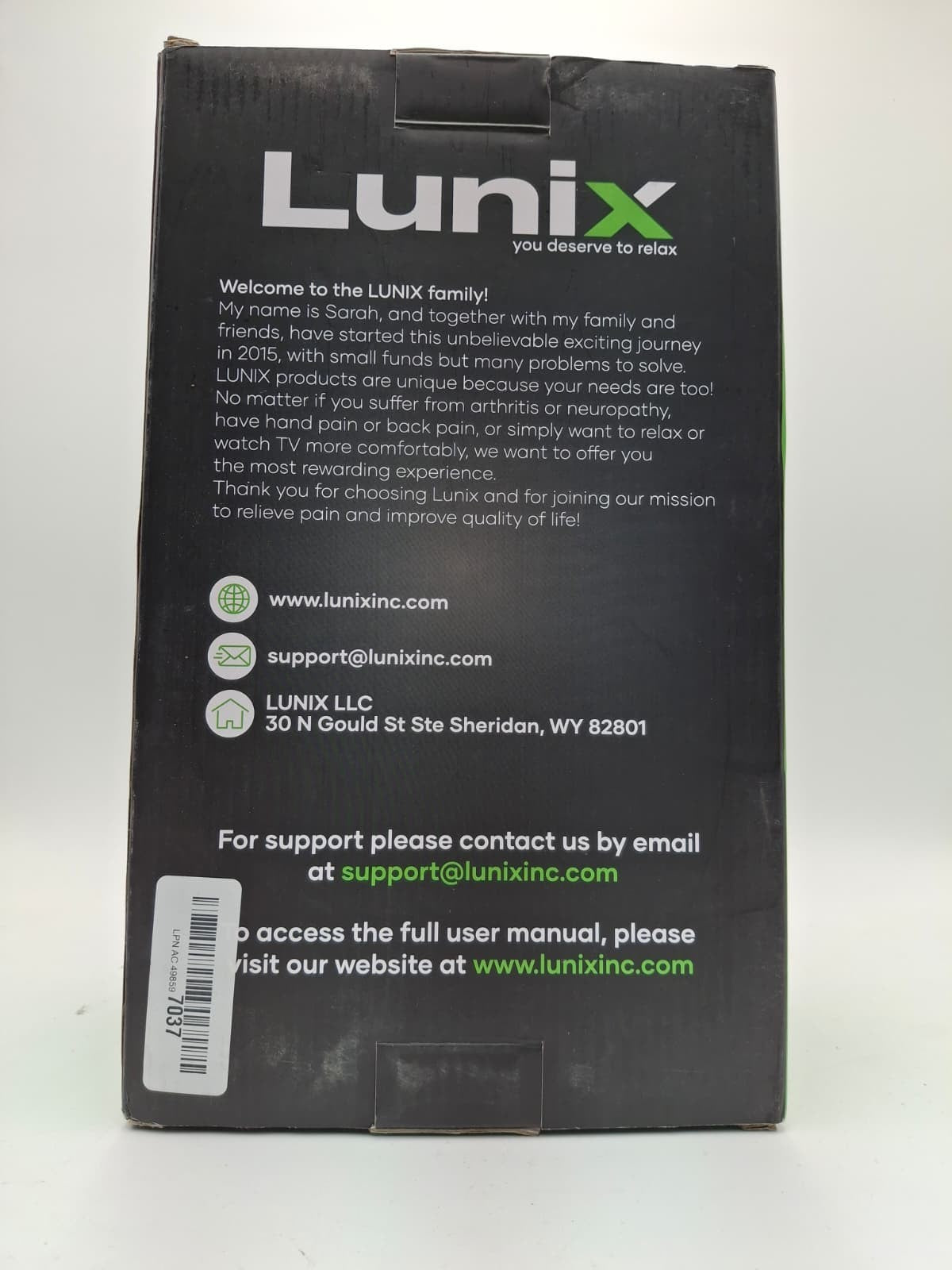Lunix LX7 Electric TouchScreen Hand Massager