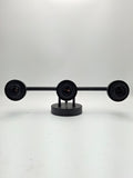 Modern Bathroom Light Fixtures 3 Light Vanity Lights Black Wall Lamp with Clear
