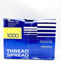 THREAD SPREAD 100% Pure Egyptian Cotton Sheets - King Size, 1000 High Thread ...