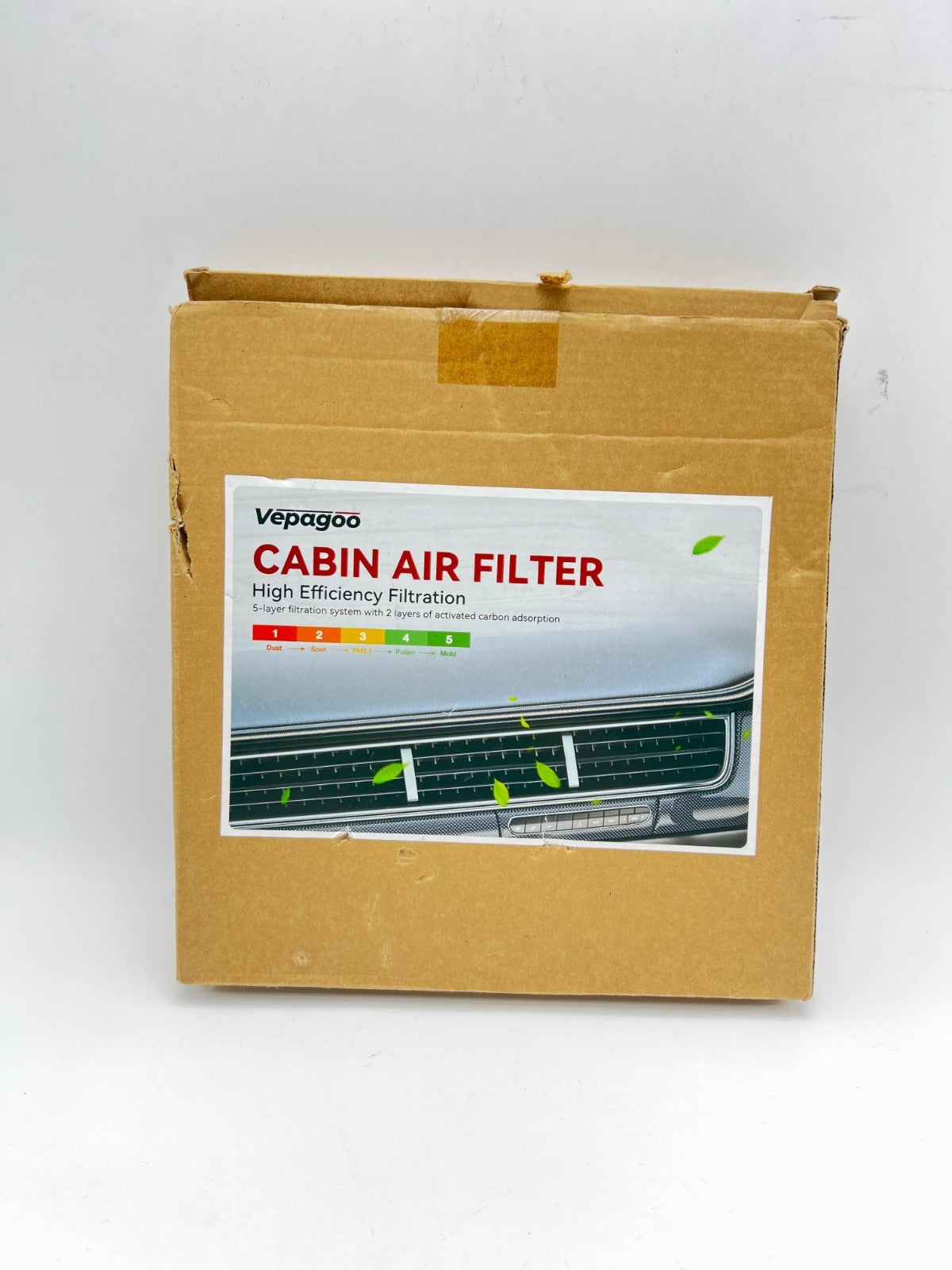 VEPAGOO Cabin Air Filter includes Activated Carbon for CF11643 Audi A3 Quattro Q
