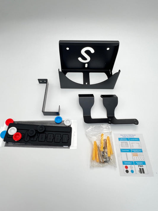 Wall Mount for Xbox Series X with 2 Controller Holders and 1 Headphone Stand, Wa