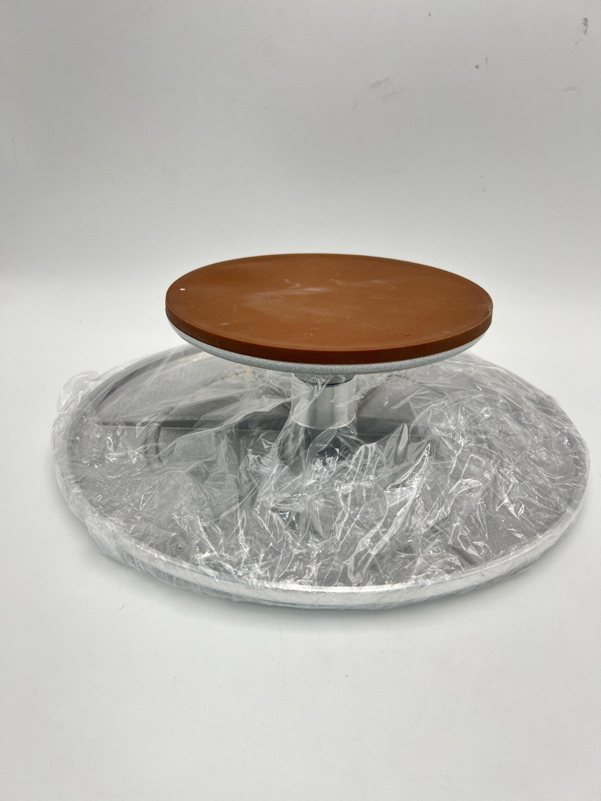 Syntus Aluminium Alloy Revolving Cake Stand 12" Rotating Cake Turntable for Cake