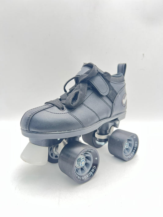 Chicago Skates Bullet Speed Quad Roller Skates, MENS, BLACK , SIZE 4