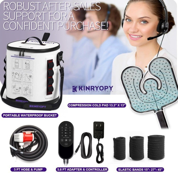 Cold Therapy Machine with Programmable Timer, Portable Ice Machine for Knee