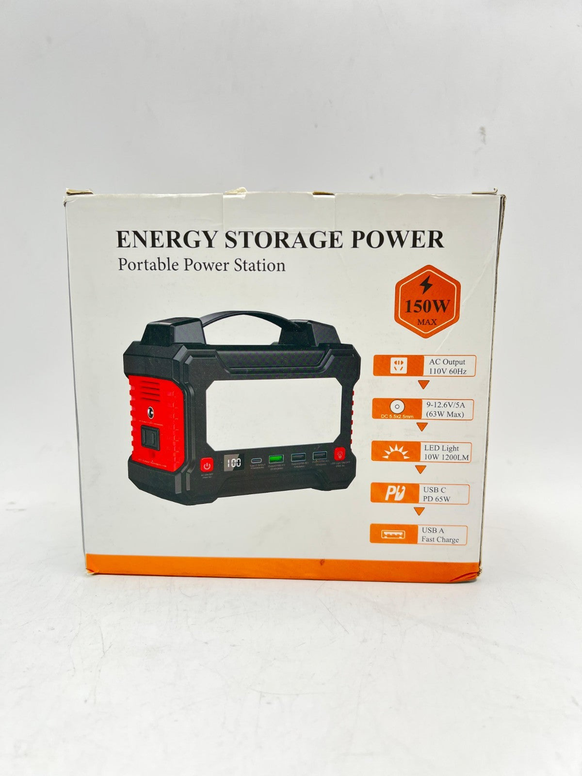 166.5Wh Portable Power Station 150W Laptop Charger,Lithium Battery Power Bank So