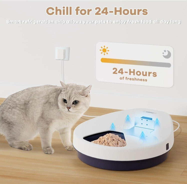 UBPet F10 Automatic Refrigerated Feeder Pet Smart Dispense Keep Food Fresh 24hrs