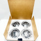 MGLLIGHT 5-3/4 5.75 inch LED Headlight White Amber LED Halo Compatible with Chal