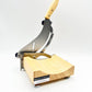 CGOLDENWALL 2 Blades Chinese Medicine Slicer Manual Radiused Biltong Slicer,