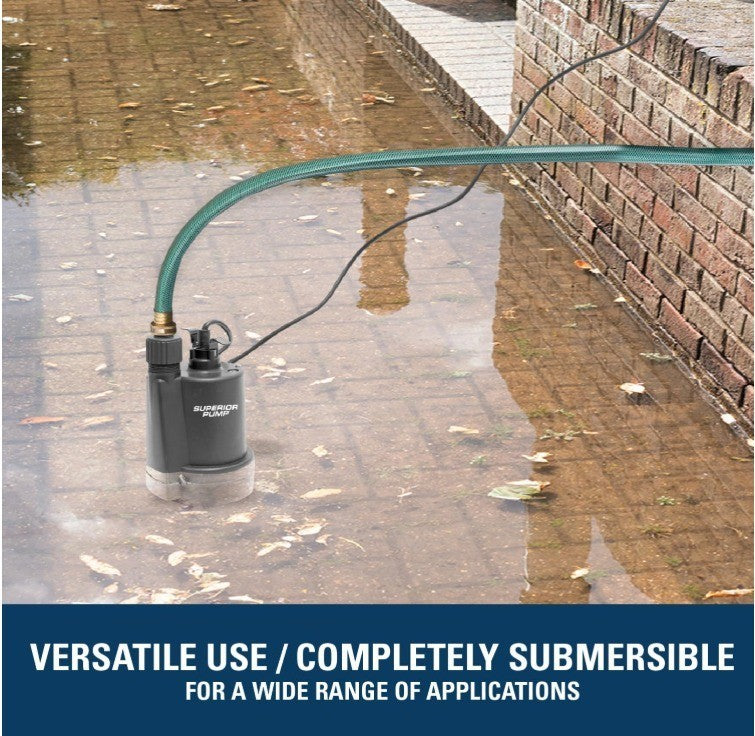 Superior Pump 1/4 HP Thermoplastic Utility Water Pump (91250)