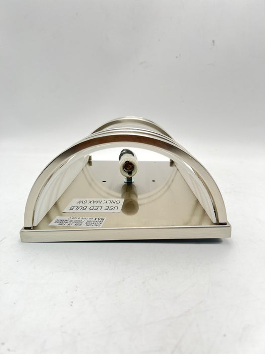 Doraimi Lighting 2 Pack Light Half Cylinder Wall Sconce Fixture Brushed Nickel