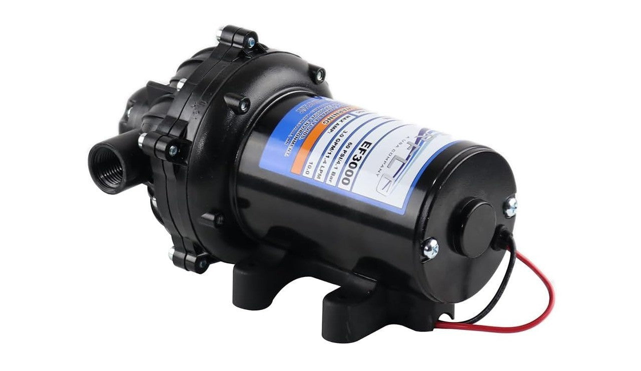 Everflo FBA_EF-3000-BOX EF3000 Diaphragm/Demand Water Transfer Pump 3.0 GPM 12V