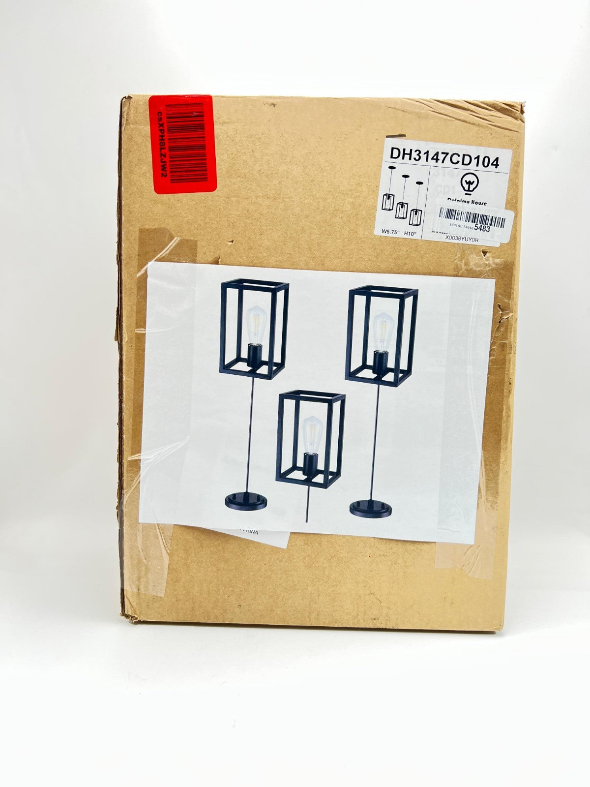3 Pack 1 Light Adjustable Rustic Farmhouse Pendant Light