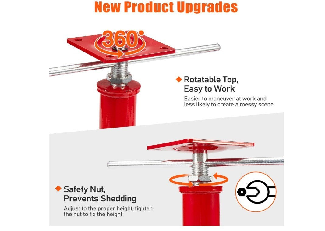 4PCS House Jacks for Leveling Crawlspace 11''-16''Adjustable Support