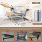 CGOLDENWALL 2 Blades Chinese Medicine Slicer Manual Radiused Biltong Slicer,