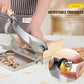 CGOLDENWALL 2 Blades Chinese Medicine Slicer Manual Radiused Biltong Slicer,