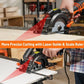 DOVAMAN Circular Saw, 5.8A 4-1/2" Circular Saw w/Laser, Metal Auxiliary Handle