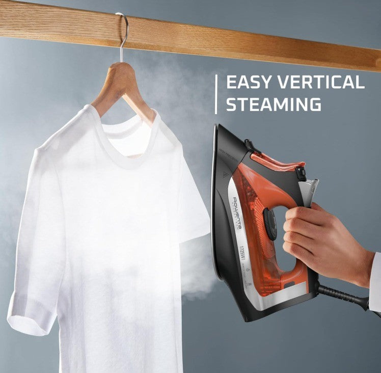 Rowenta Iron Steamer for Clothes, Stainless Steel Soleplate Steam Iron Microste