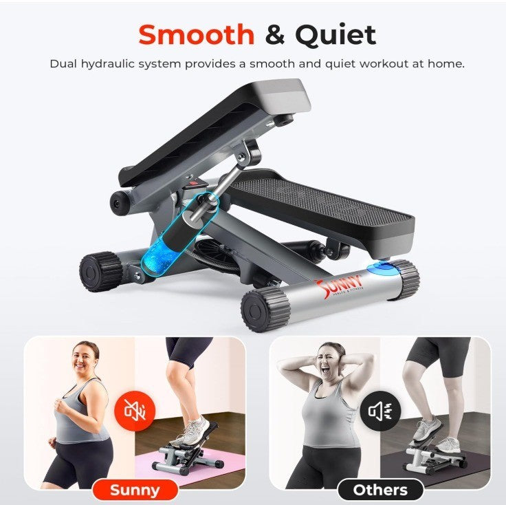 Sunny Health & Fitness Mini Stepper for Exercise at Home, Stair Step Workout Mac