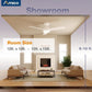 Amico Ceiling Fans with Lights, 42 inch Low Profile Ceiling Fan with Light