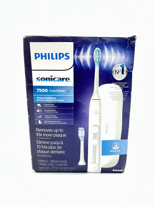 Philips Sonicare ExpertClean 7500 White, Rechargeable Electric Power Toothbrush,