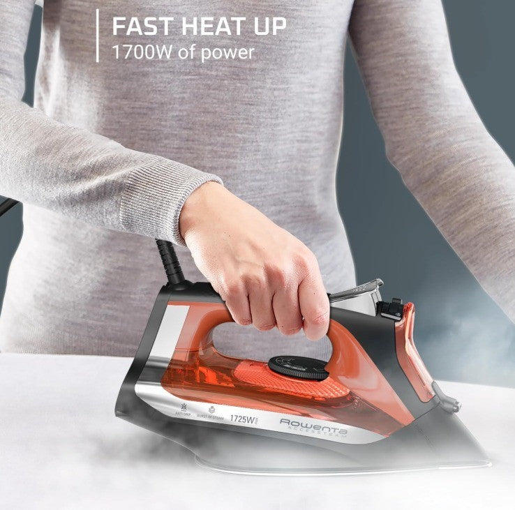Rowenta Iron Steamer for Clothes, Stainless Steel Soleplate Steam Iron Microste