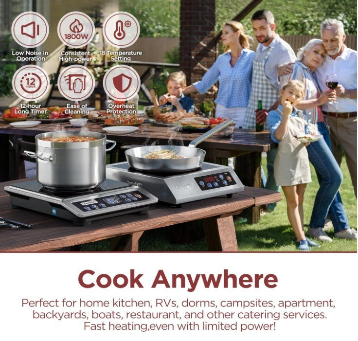 Changbert Portable Induction Cooktop, Nsf Certified Pro Induction Hot Plate