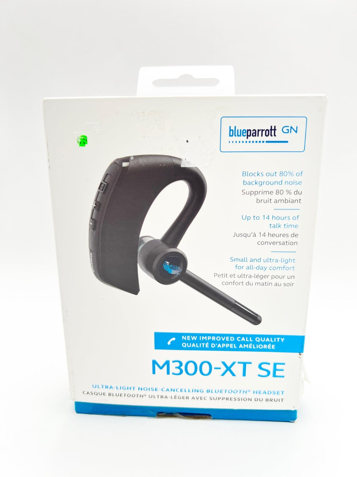 BlueParrott M300-XT SE Mono Bluetooth Wireless Headphones 80% Noise Canceling
